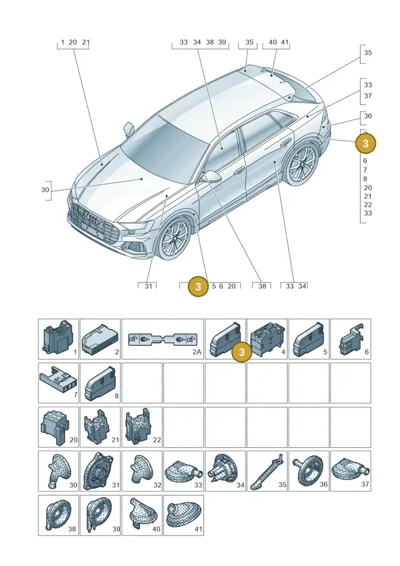 4F1941824 — Audi RS Q8 Quattro (2019-) diagram 429971810, position 3