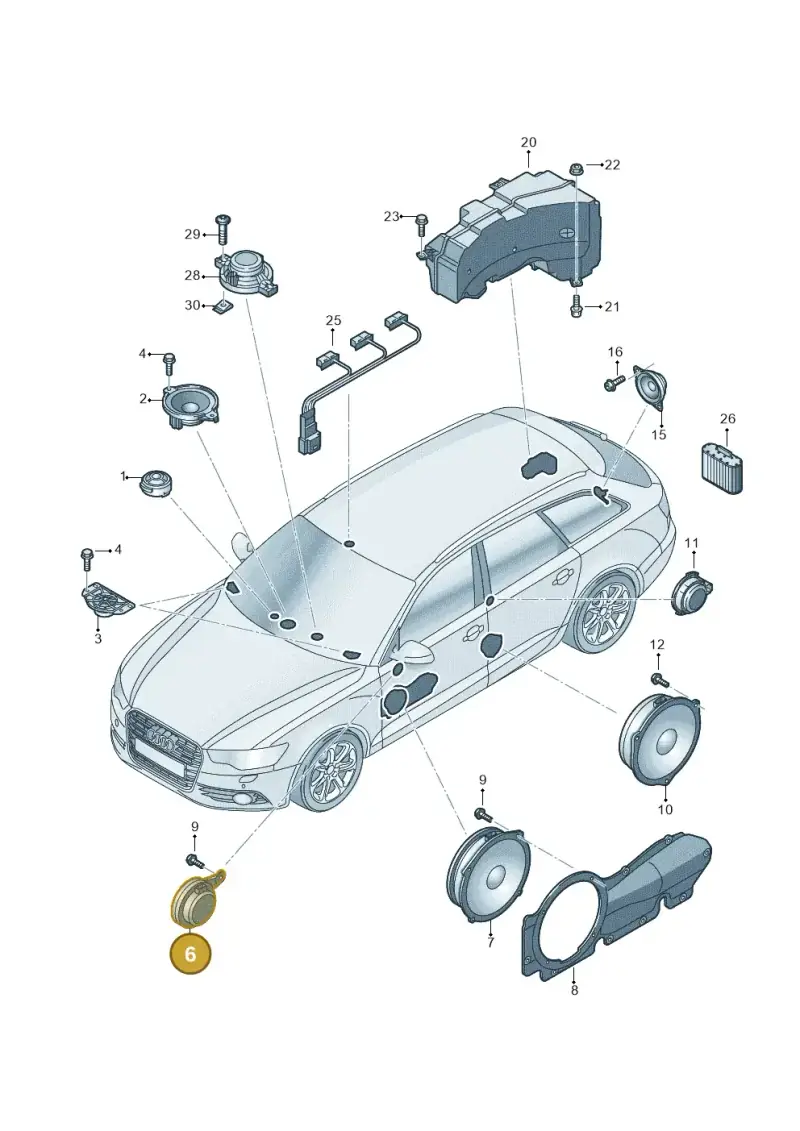 4G0035454 — Audi RS6 Avant (2013-2018) diagram 758035360, position 6