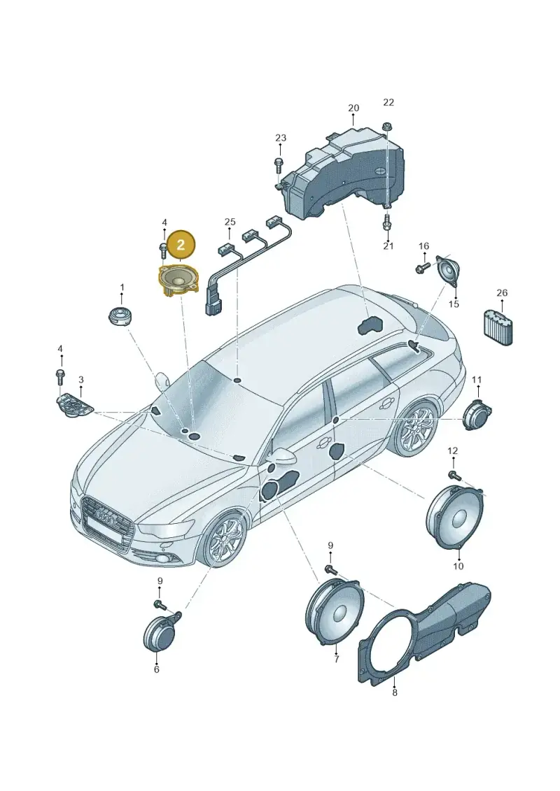 4G0035825 — Audi RS6 Avant (2013-2018) diagram 758035350, position 2