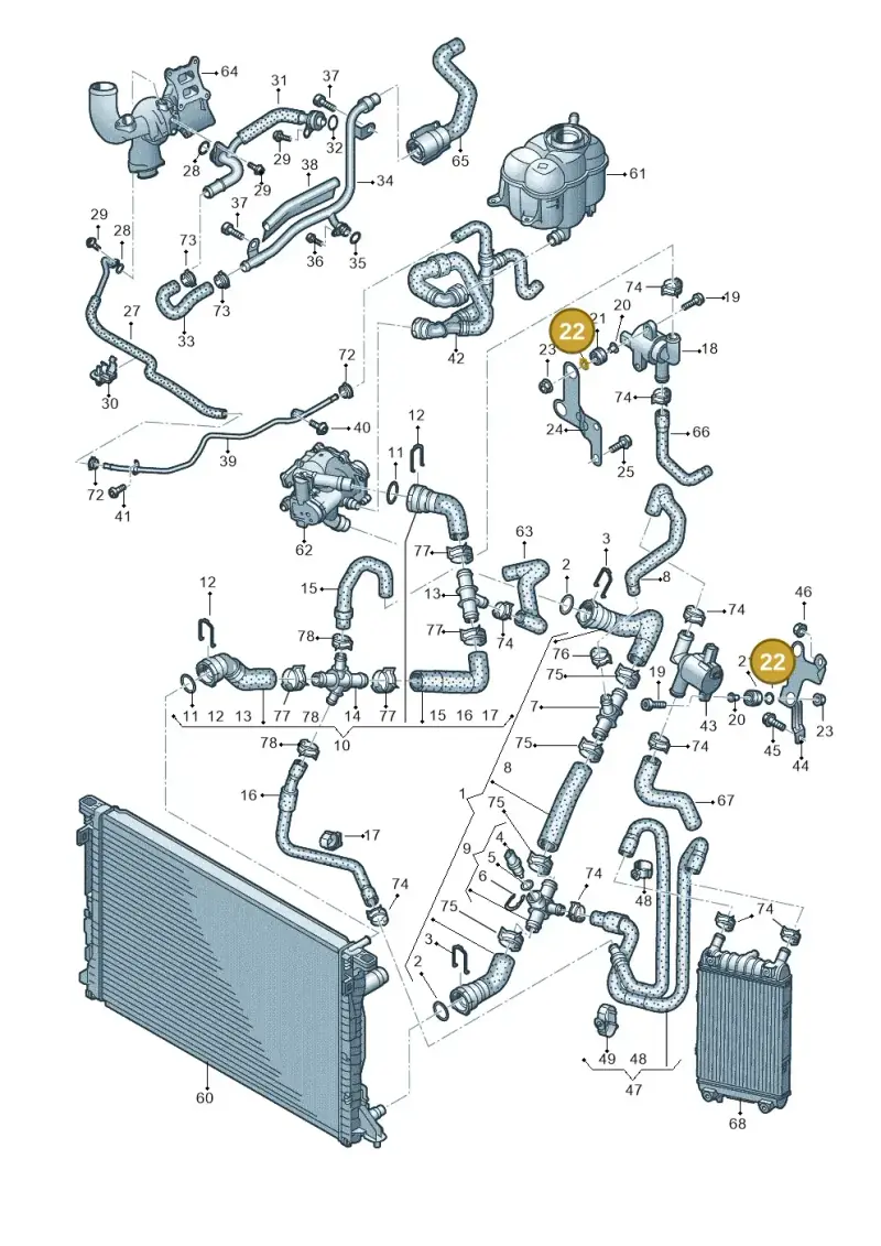4G0121277A — Audi Q7 qu. 3.0 TDI (2015-2019) diagram 859121210, position 22