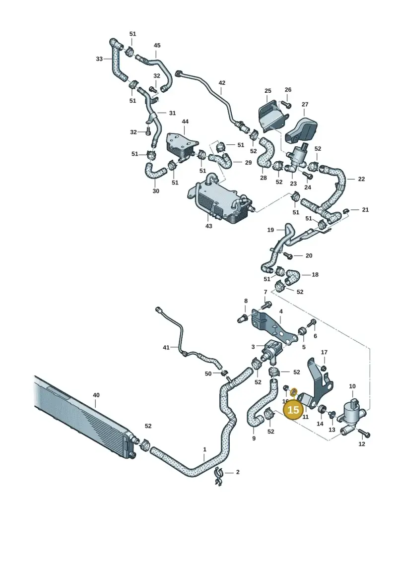 4G0121277B — Audi RS Q8 Quattro (2019-) diagram 595121006, position 15