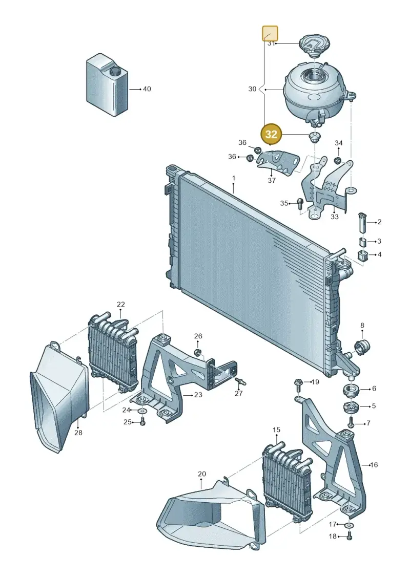 4G0121585A — Audi A6 2.0 (2018-) diagram 430121120, position 32