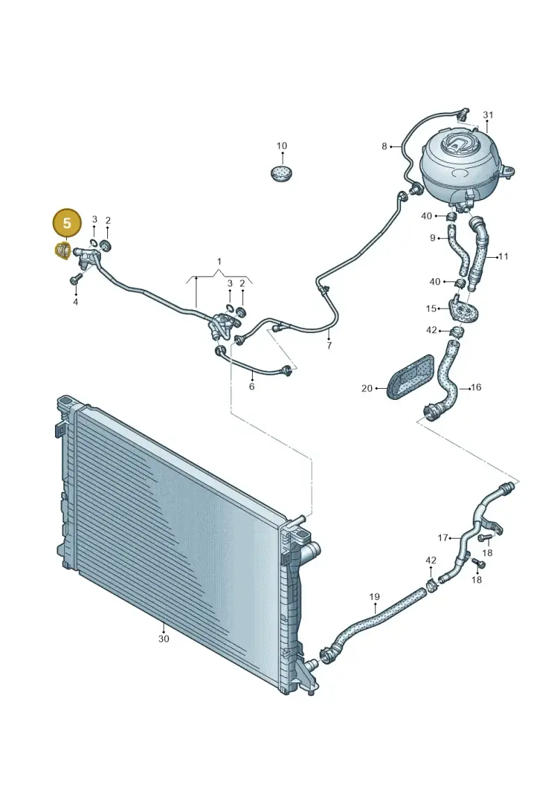 4G0122293CG — Audi A6 2.0 (2018-) diagram 430121110, position 5