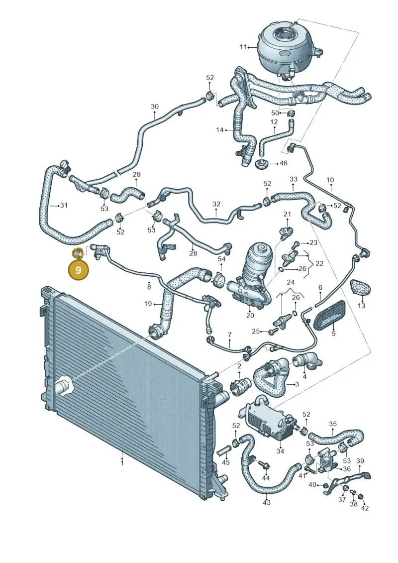 4G0122293CG — Audi A6 2.0 (2018-) diagram 435121210, position 9