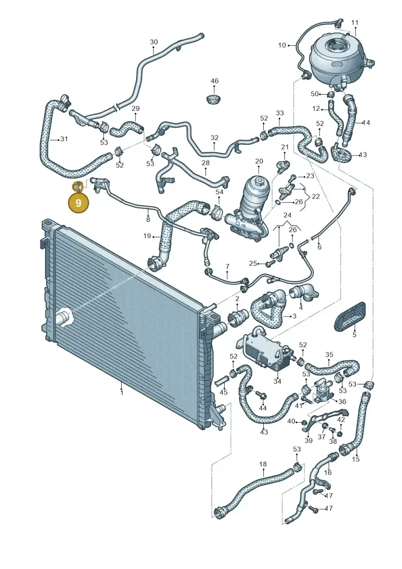 4G0122293CG — Audi A6 2.0 (2018-) diagram 435121230, position 9