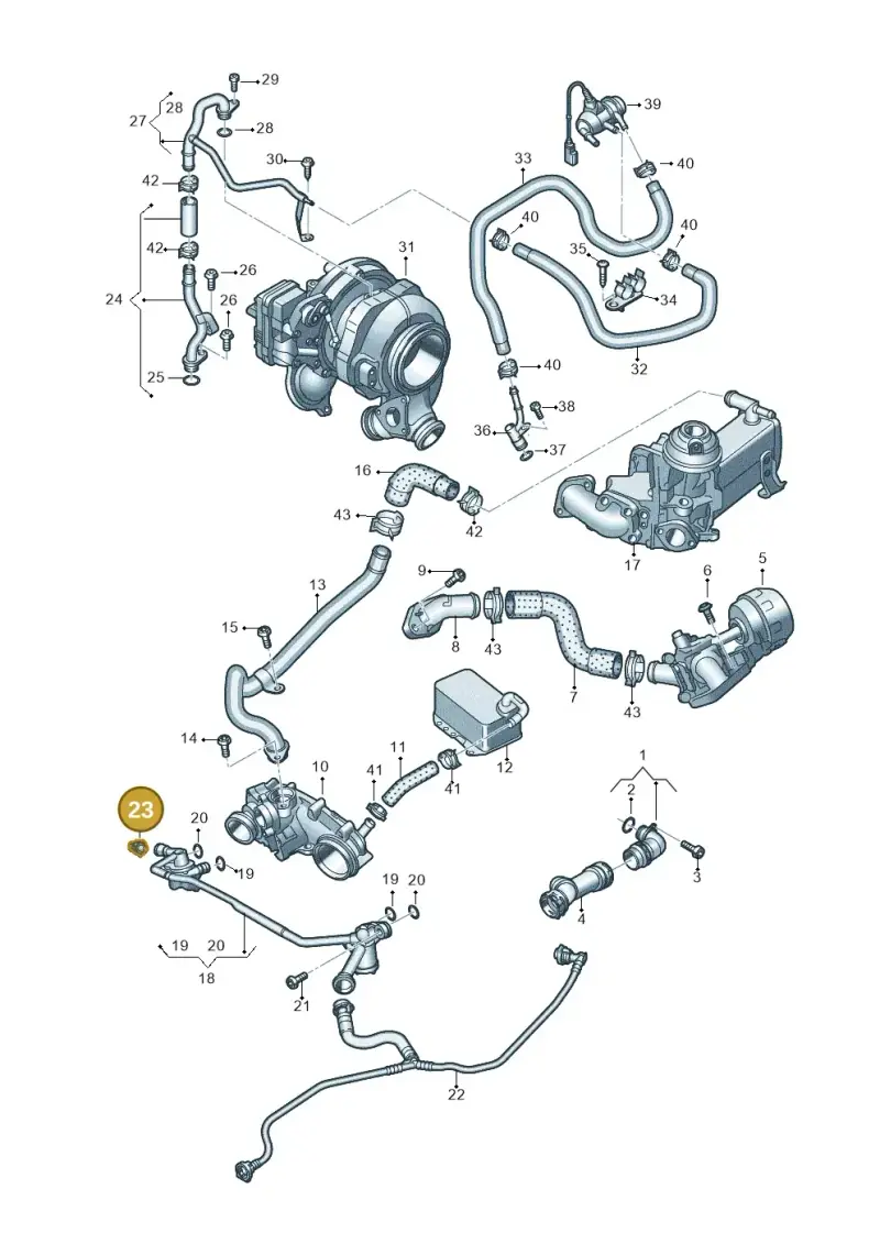 4G0122293CG — Audi Q8 Quattro 3,0 (2018-) diagram 838121170, position 23