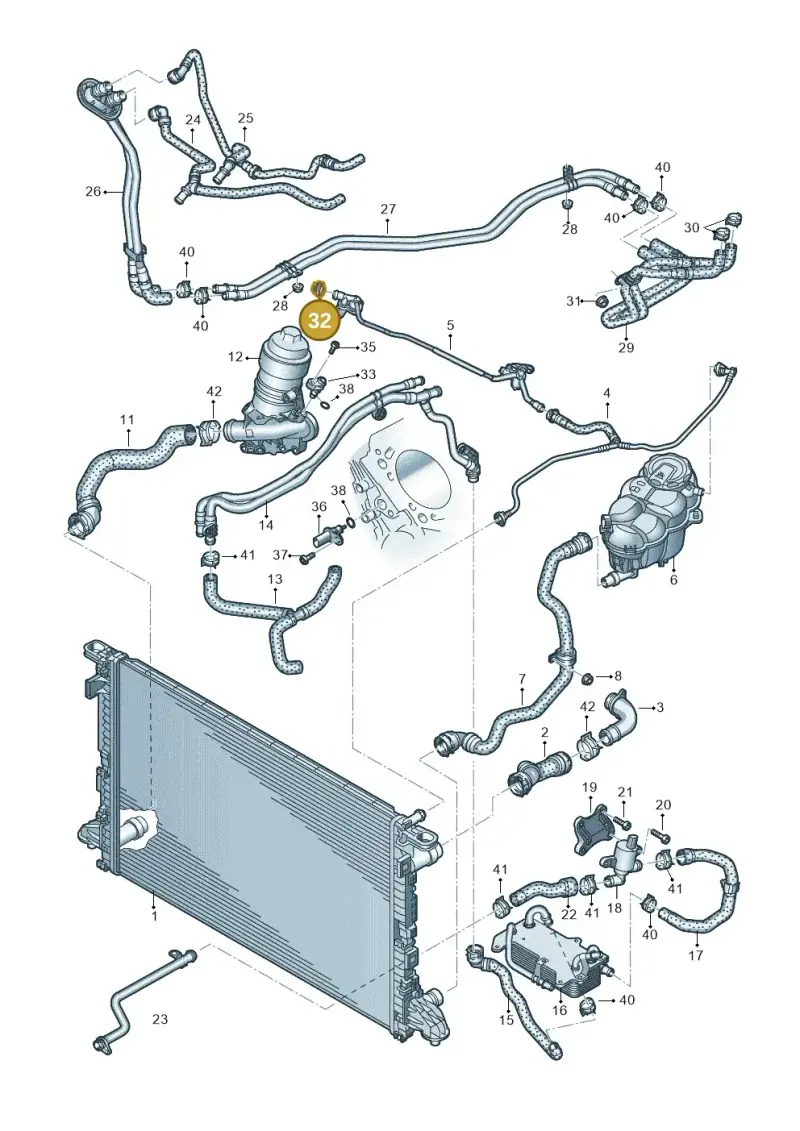 4G0122293CG — Audi A8L (2017-2022) diagram 838121210, position 32