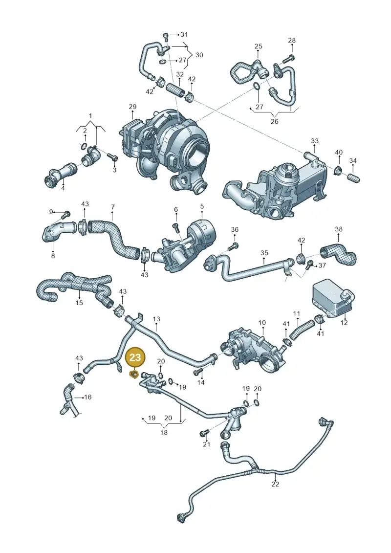 4G0122293CG — Audi Q5 (2016-2020) diagram 896121880, position 23