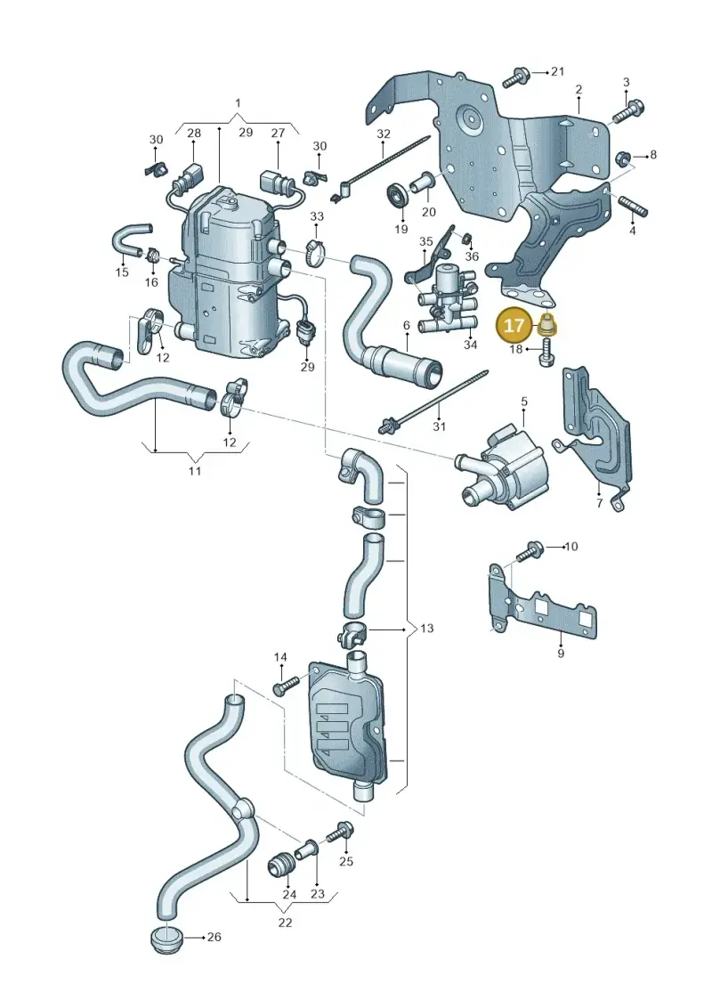 4G0129234 — Audi RS Q8 Quattro (2019-) diagram 429261000, position 17
