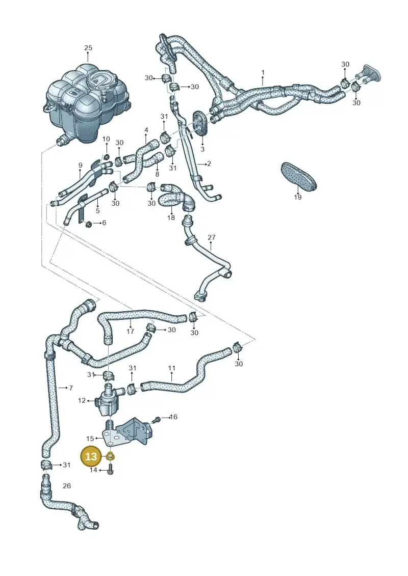 4G0129234 — Audi RS Q8 Quattro (2019-) diagram 595121010, position 13