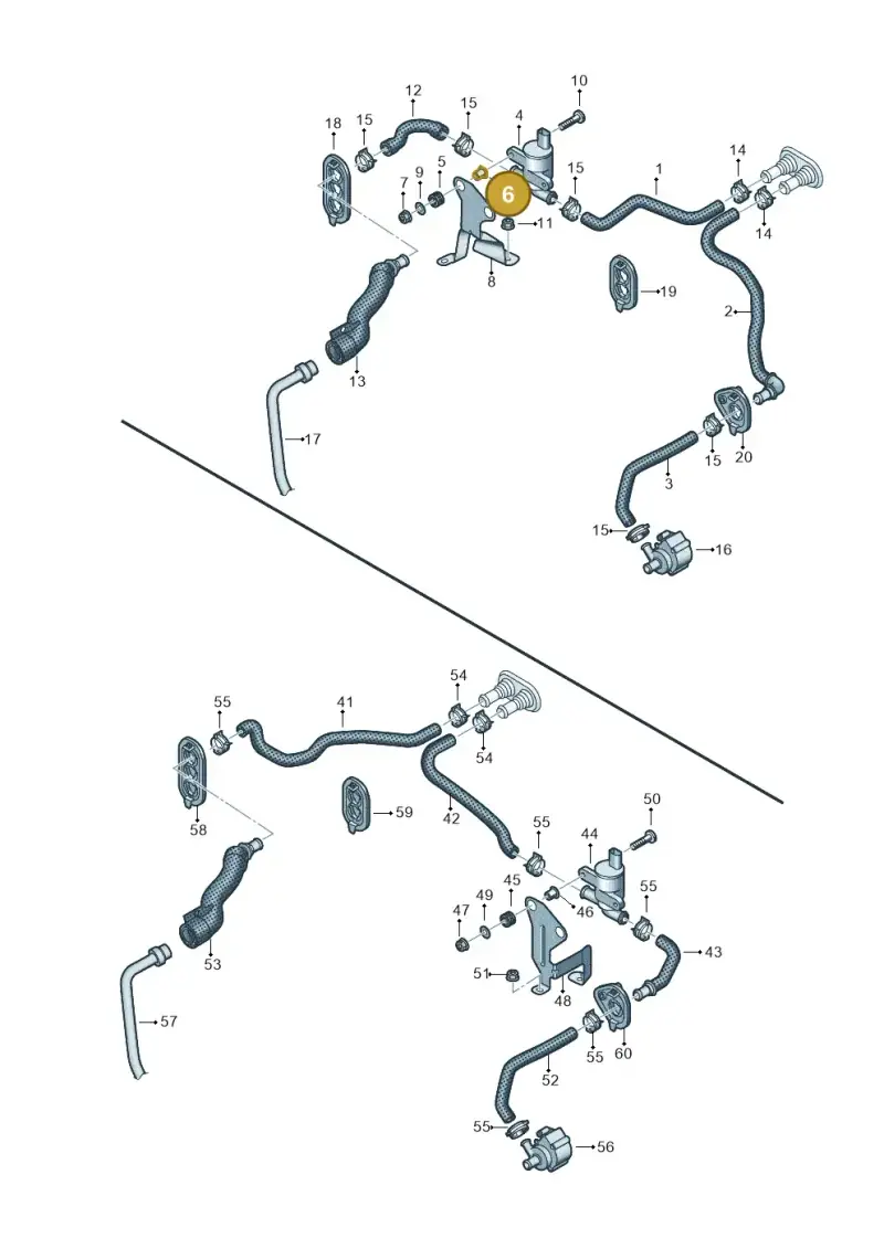 4G0129381A — Audi A5 Sportback (2016-2020) diagram 849819550, position 6