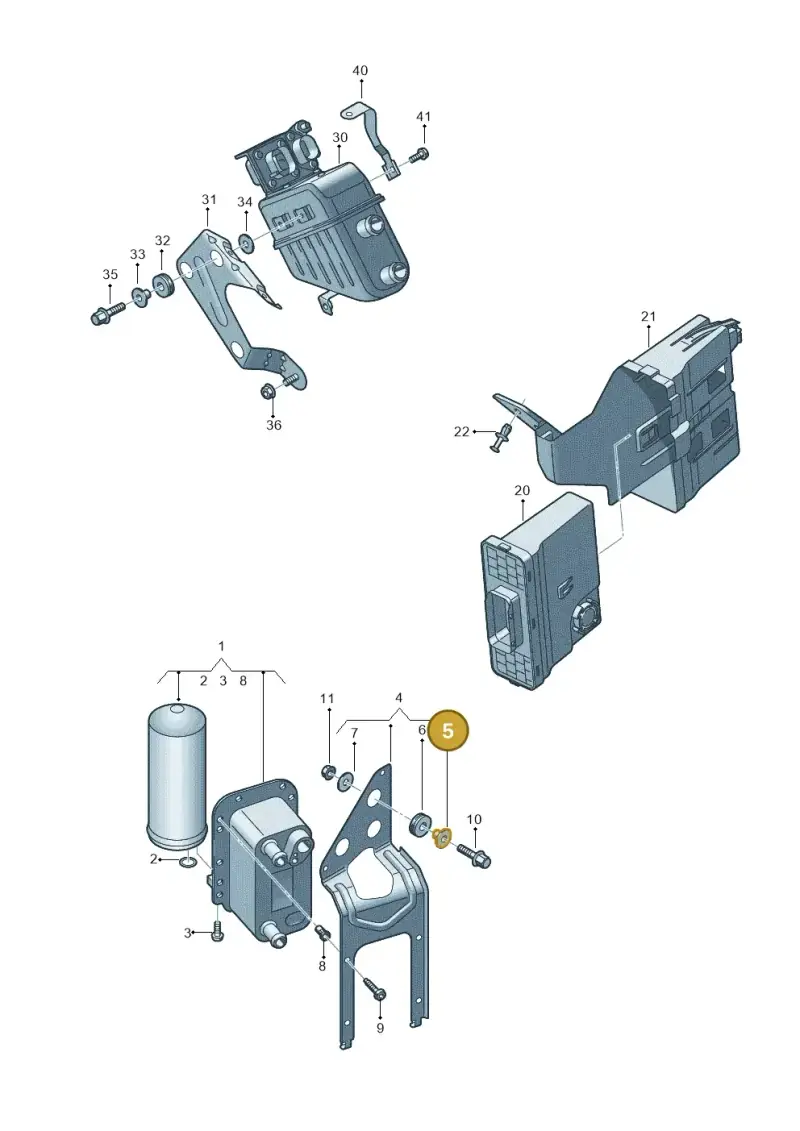 4G0129381B — Audi Q5 (2016-2020) diagram 896260780, position 5