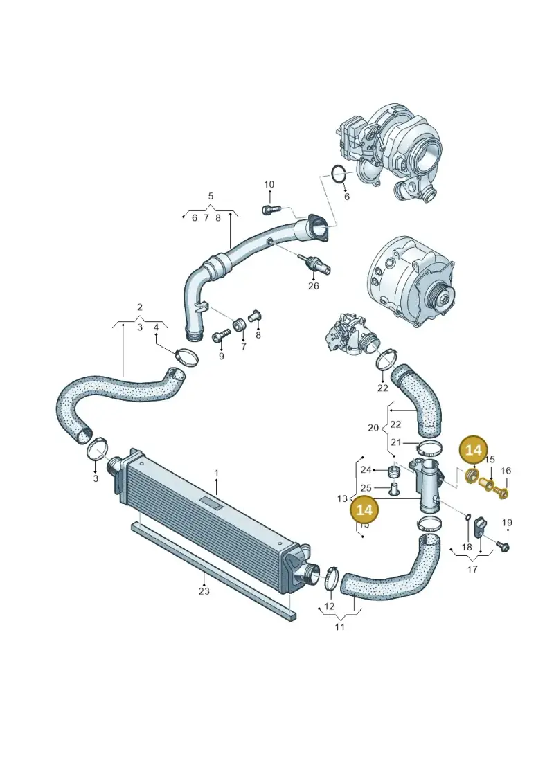 4G0129669C — Audi A6 2.0 (2018-) diagram 435145650, position 14