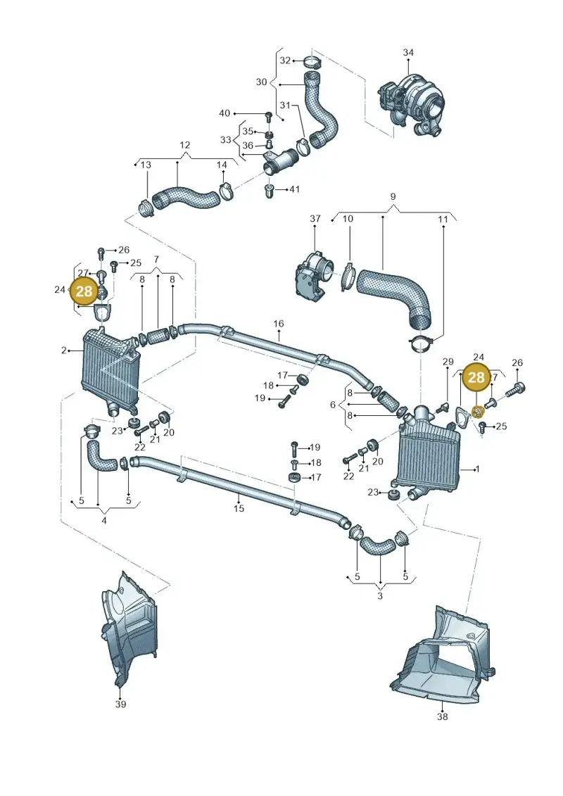 4G0129669C — Audi Q7 qu. 3.0 TDI (2015-2019) diagram 859145390, position 28