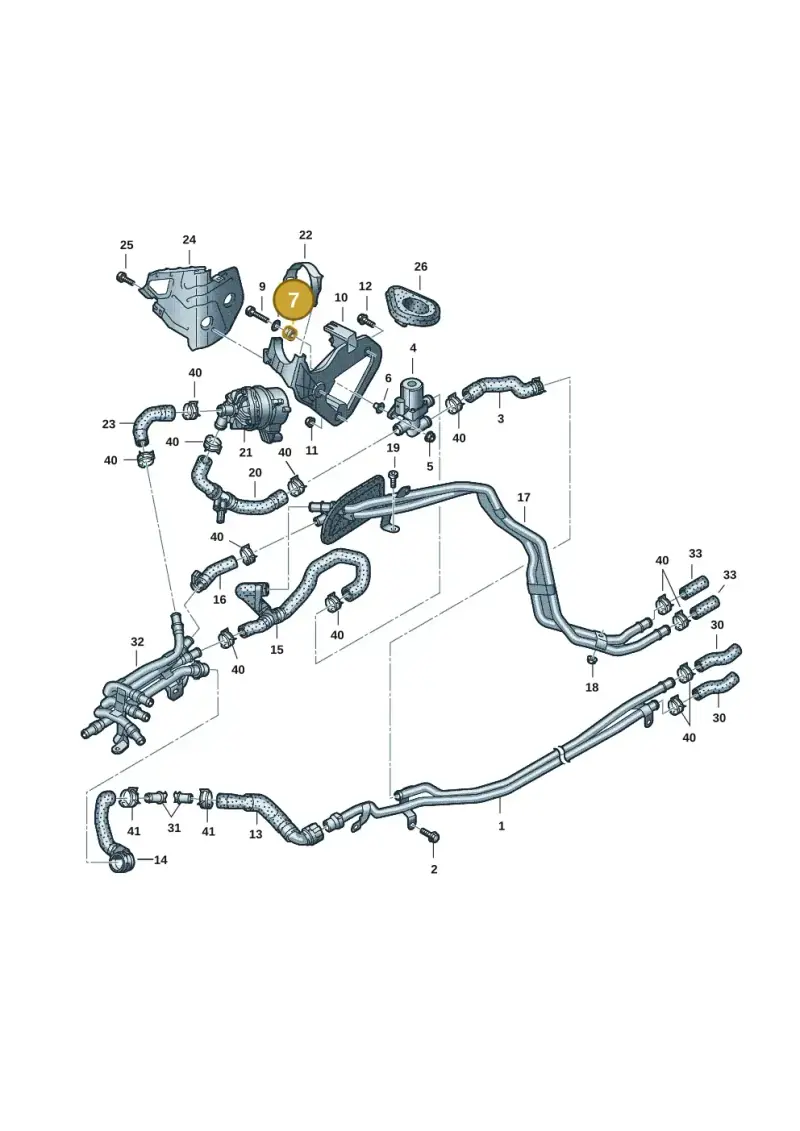 4G0129669F — Audi A6 2.0 (2018-) diagram 435121137, position 7