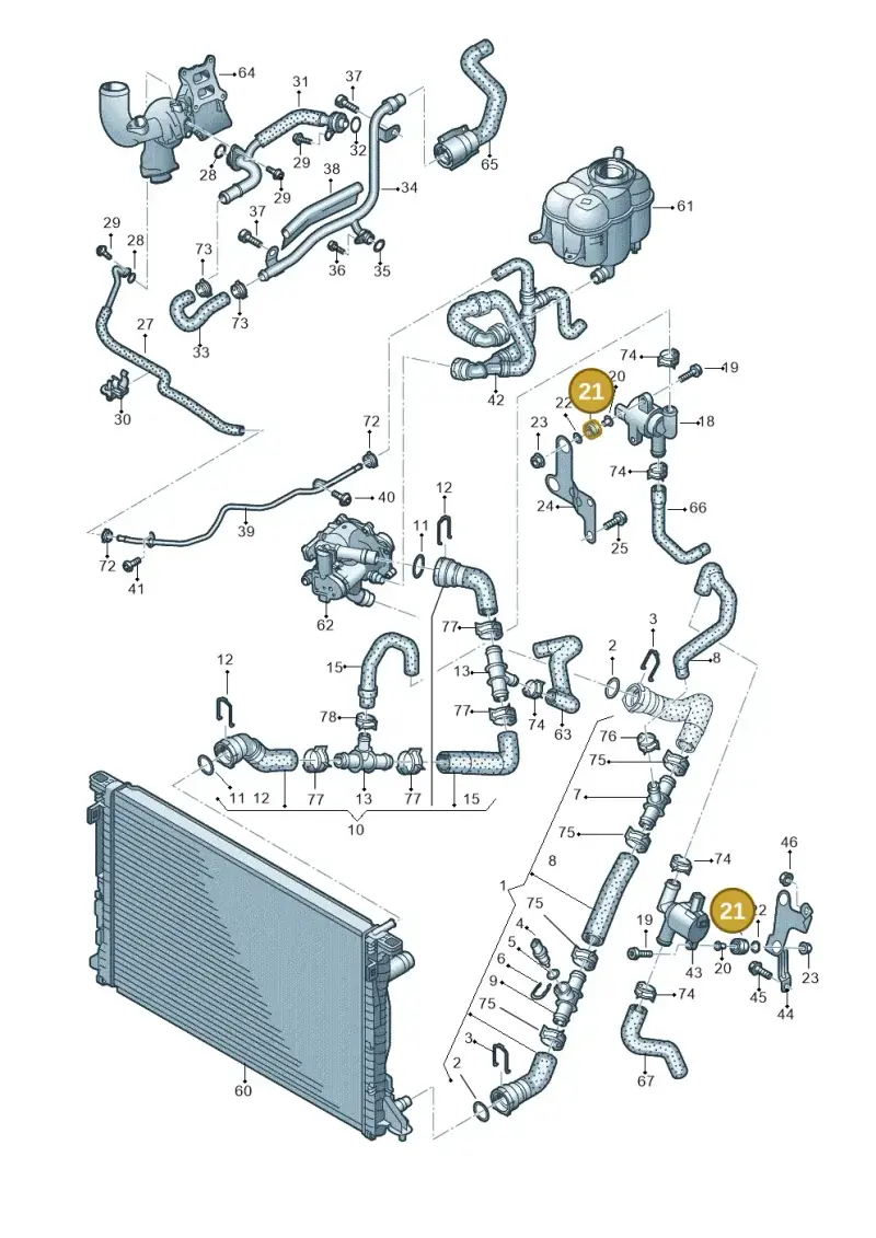 4G0129669F — Audi Q8 Quattro 3,0 (2018-) diagram 859121200, position 21