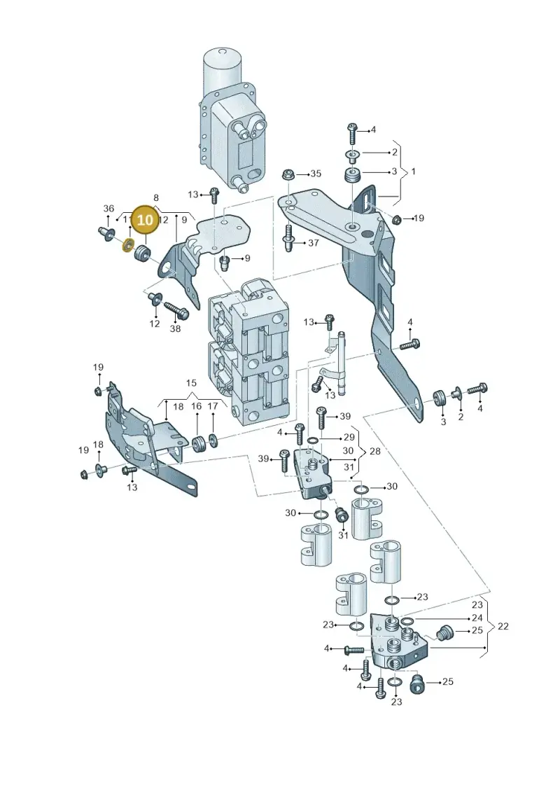 4G0129669F — Audi Q5 (2016-2020) diagram 896260760, position 10