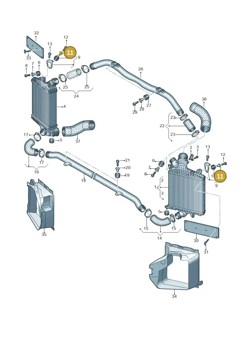 4G0129734 — Audi Q8 Quattro 3,0 (2018-) diagram 439145010, position 11