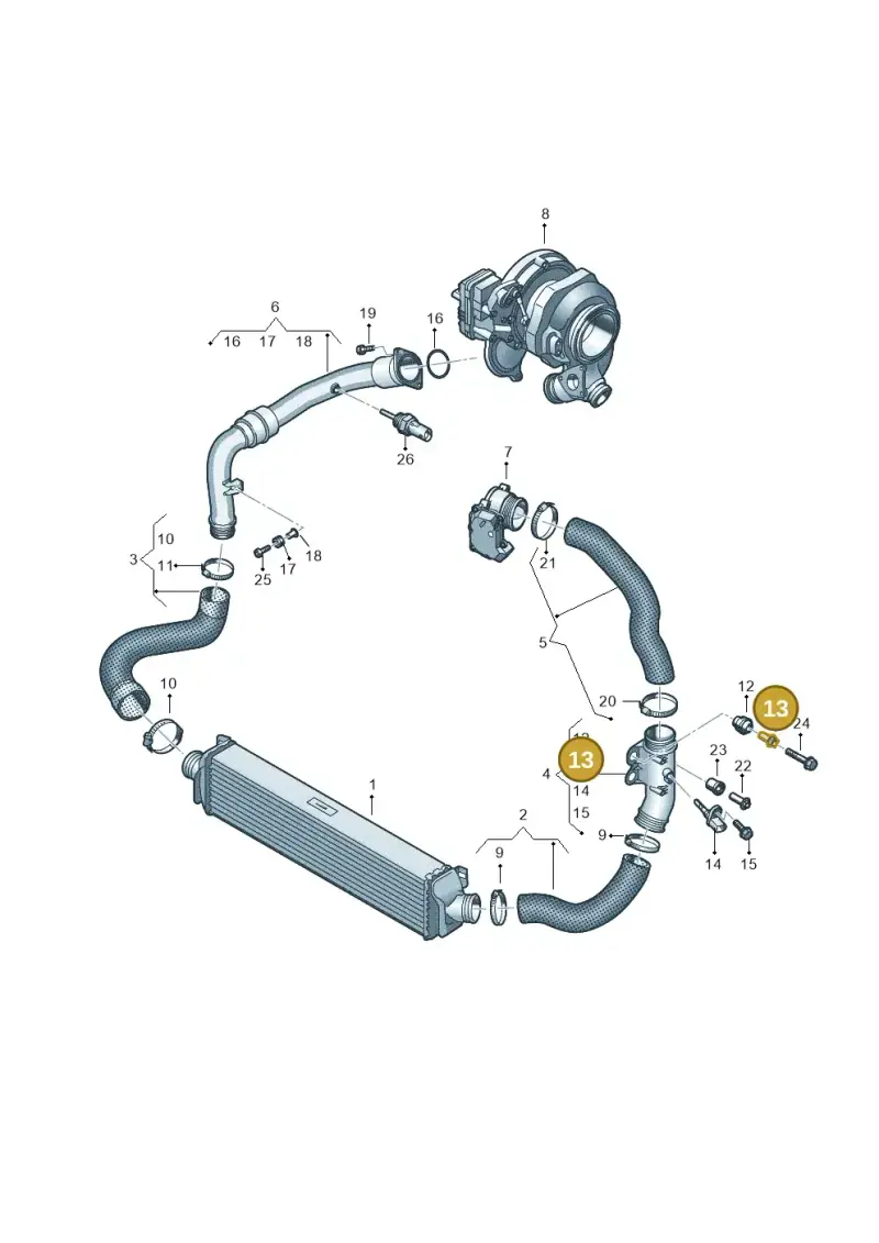 4G0129734 — Audi A5 Sportback (2016-2020) diagram 897145600, position 13