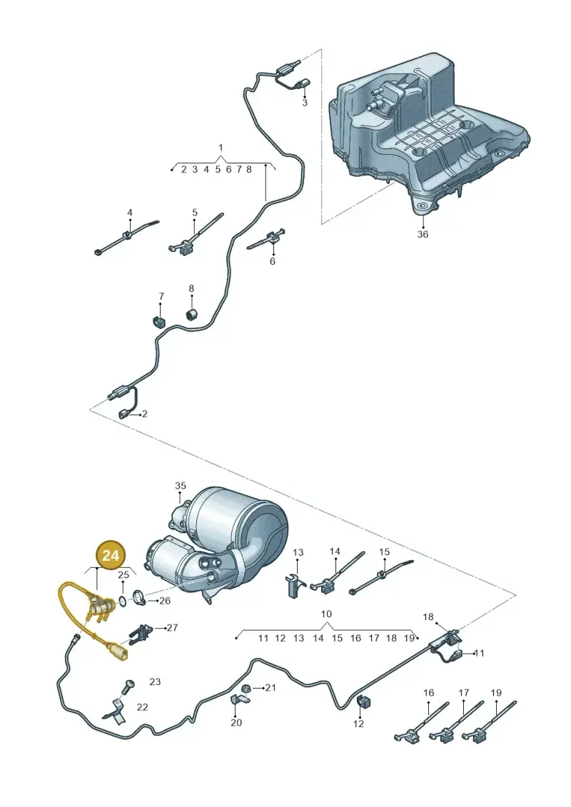 4G0131113E — Audi A6 2.0 (2018-) diagram 430201072, position 24