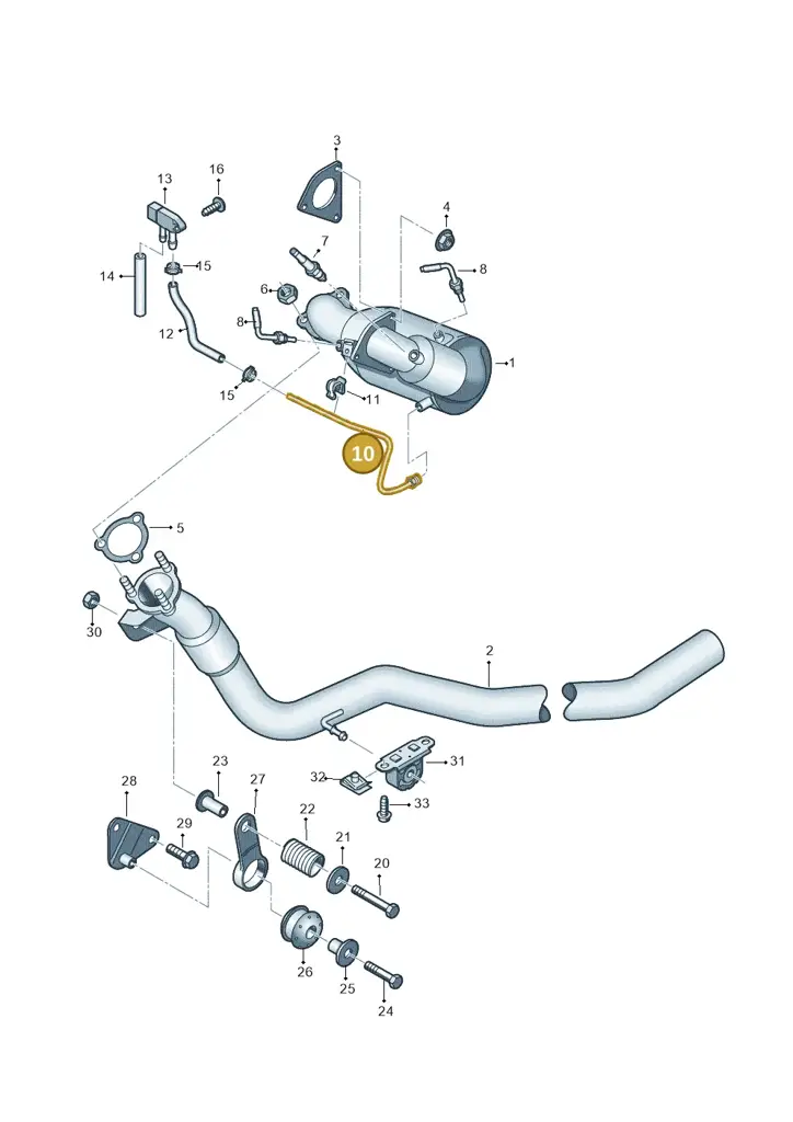 4G0131205C — Audi A5 Sportback (2011-2017) diagram 620253700, position 10