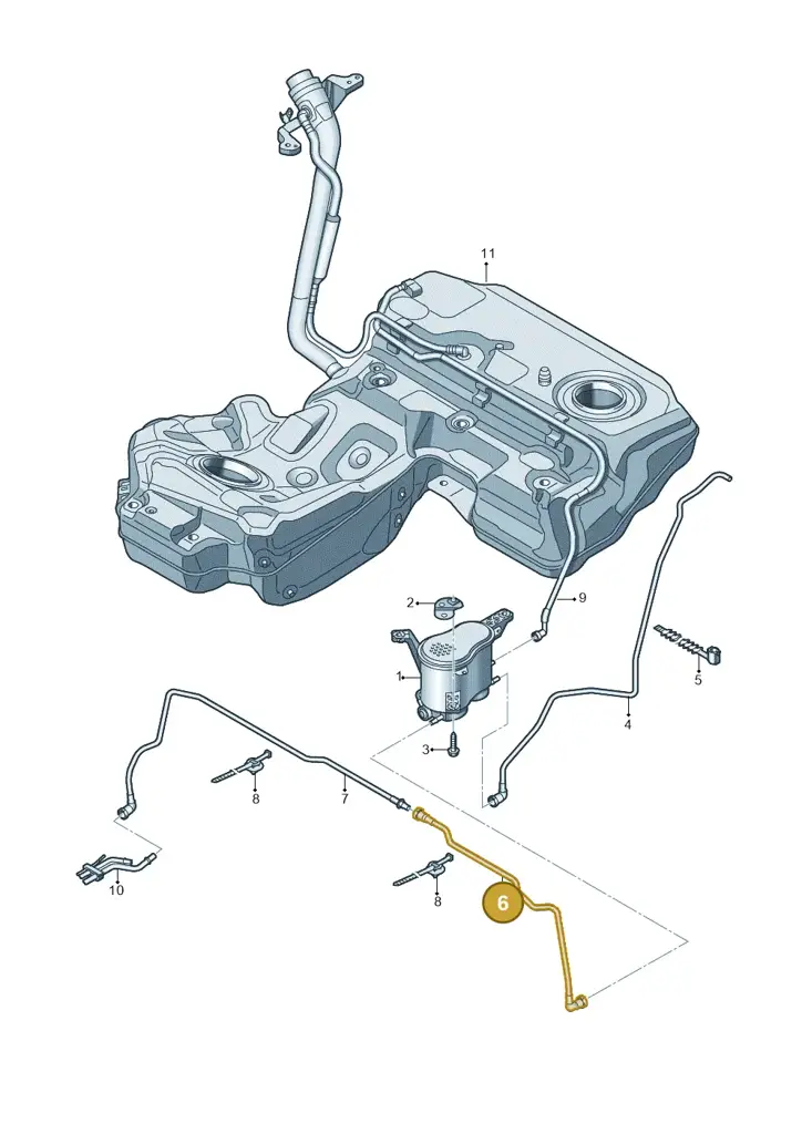 4G0201991AJ — Audi A7 Sportback (2014-2018) diagram 711201800, position 6