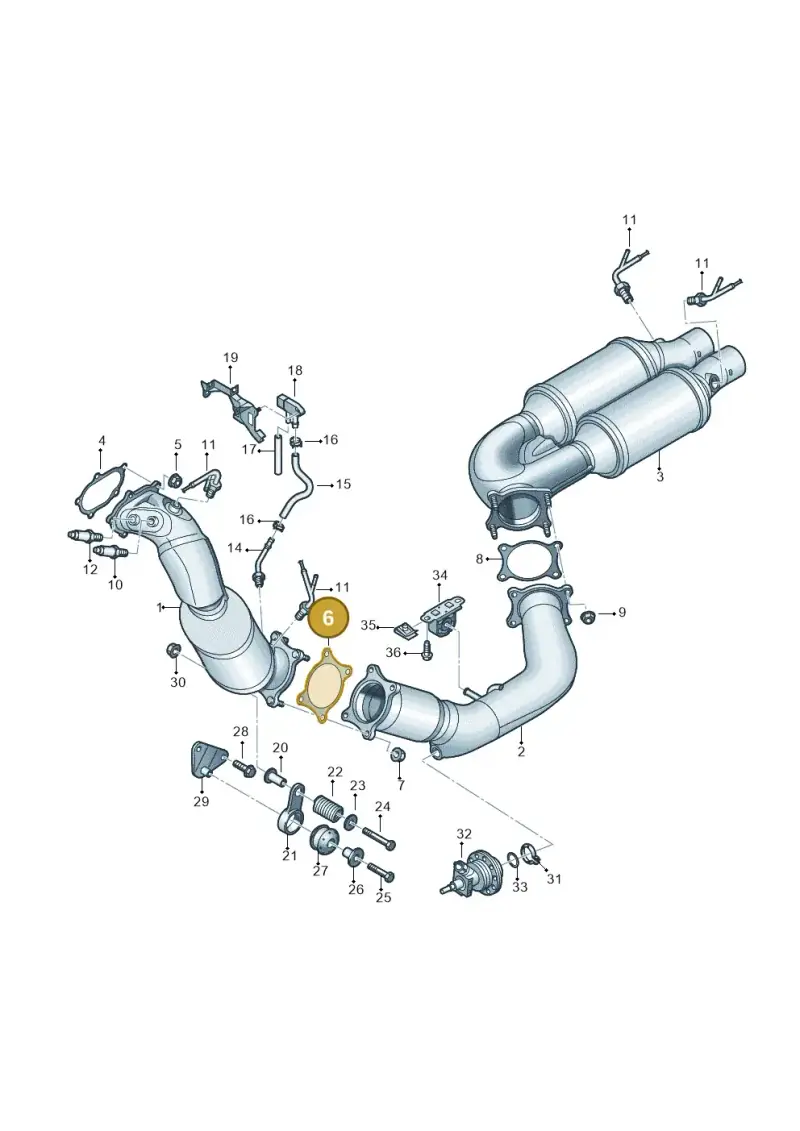 4G0253115C — Audi A7 Sportback (2014-2018) diagram 788253750, position 6