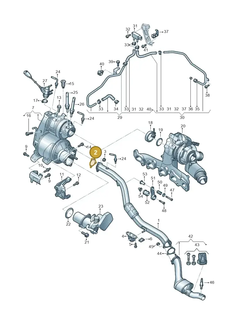4G0253115H — Audi Q5 (2016-2025) diagram 896253650, position 2