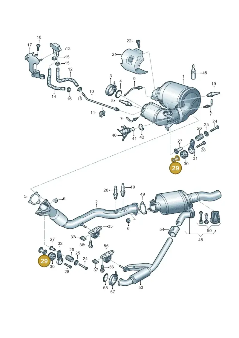 4G0253205 — Audi A7 Sportback (2018-) diagram 435253750, position 29