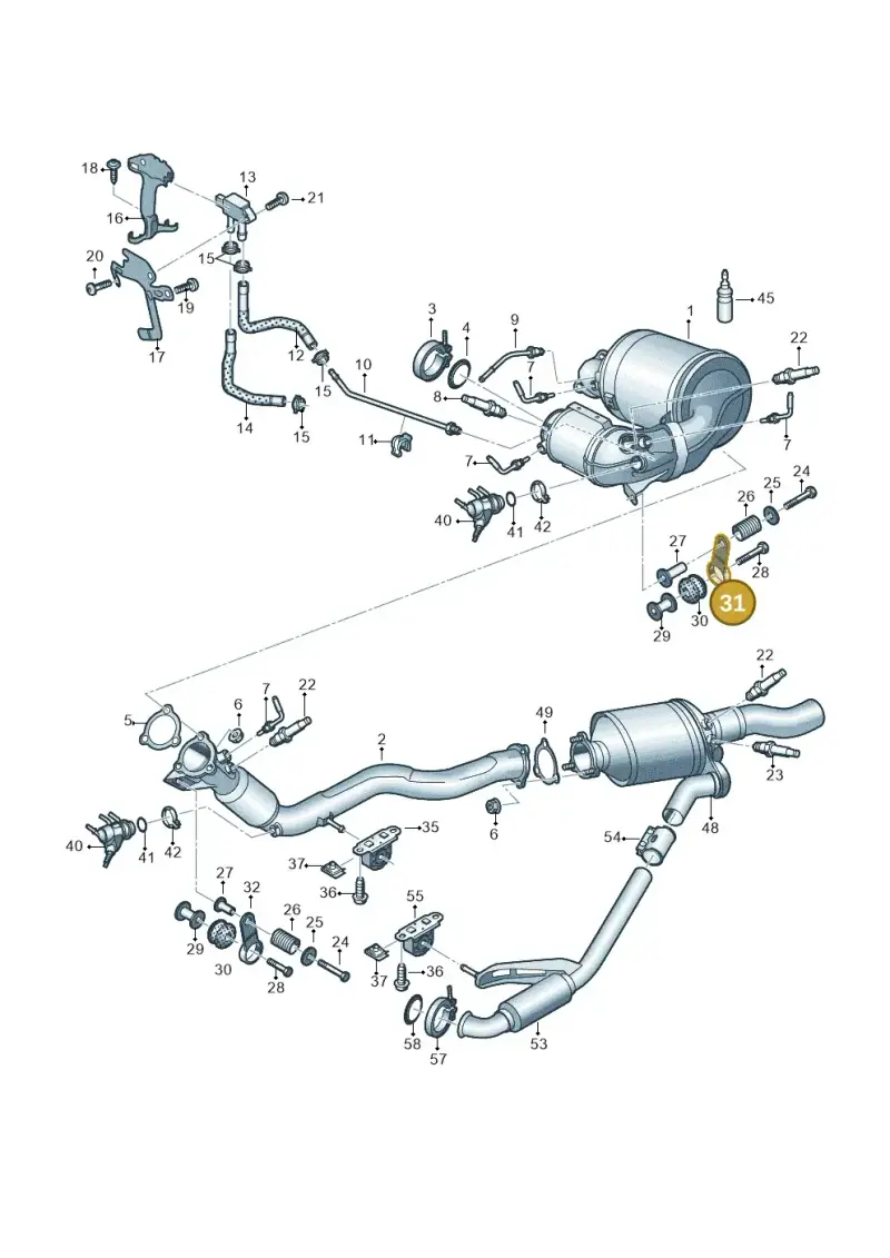 4G0253295A — Audi A6 (2018-2025) diagram 430253730, position 31