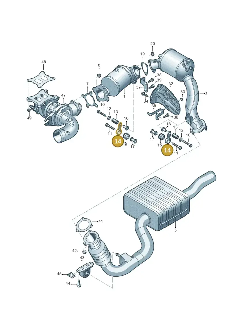 4G0253295A — Audi A7 Sportback (2018-2025) diagram 435253380, position 14