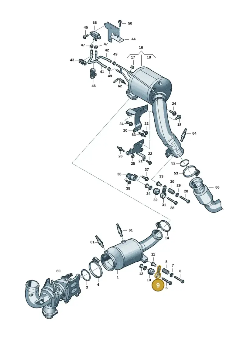4G0253295A — Audi A5 Limousine (2024-2025) diagram 8wk253340, position 9