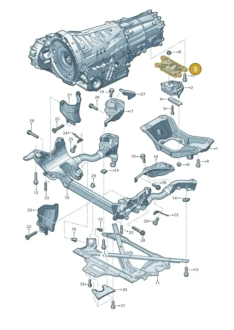 4G0399115S — Audi A5 Cabrio 2.0 (2011-2017) diagram 670399200, position 3