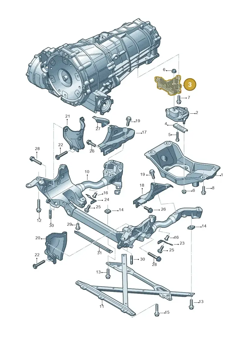 4G0399115S — Audi Q5 qu. 2.0 TDI (2012-2017) diagram 724399200, position 3