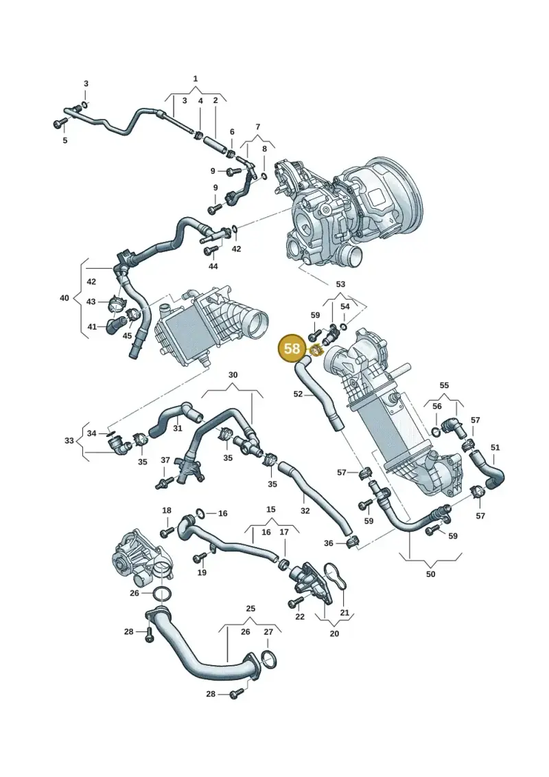 4G0423875 — Audi A5 Limo 2.0 (2024-) diagram 06m121005, position 58