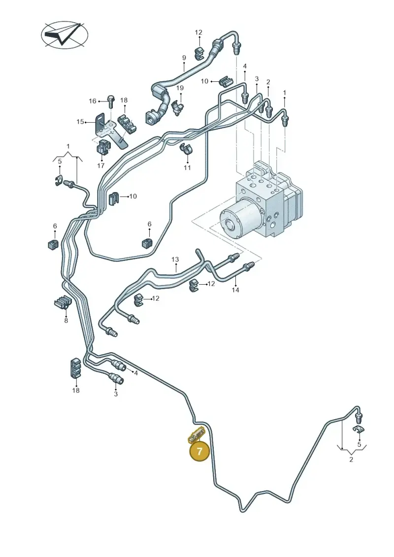 4G0611797 — Audi RS e-tron GT (2020-2020) diagram 4j1611020, position 7