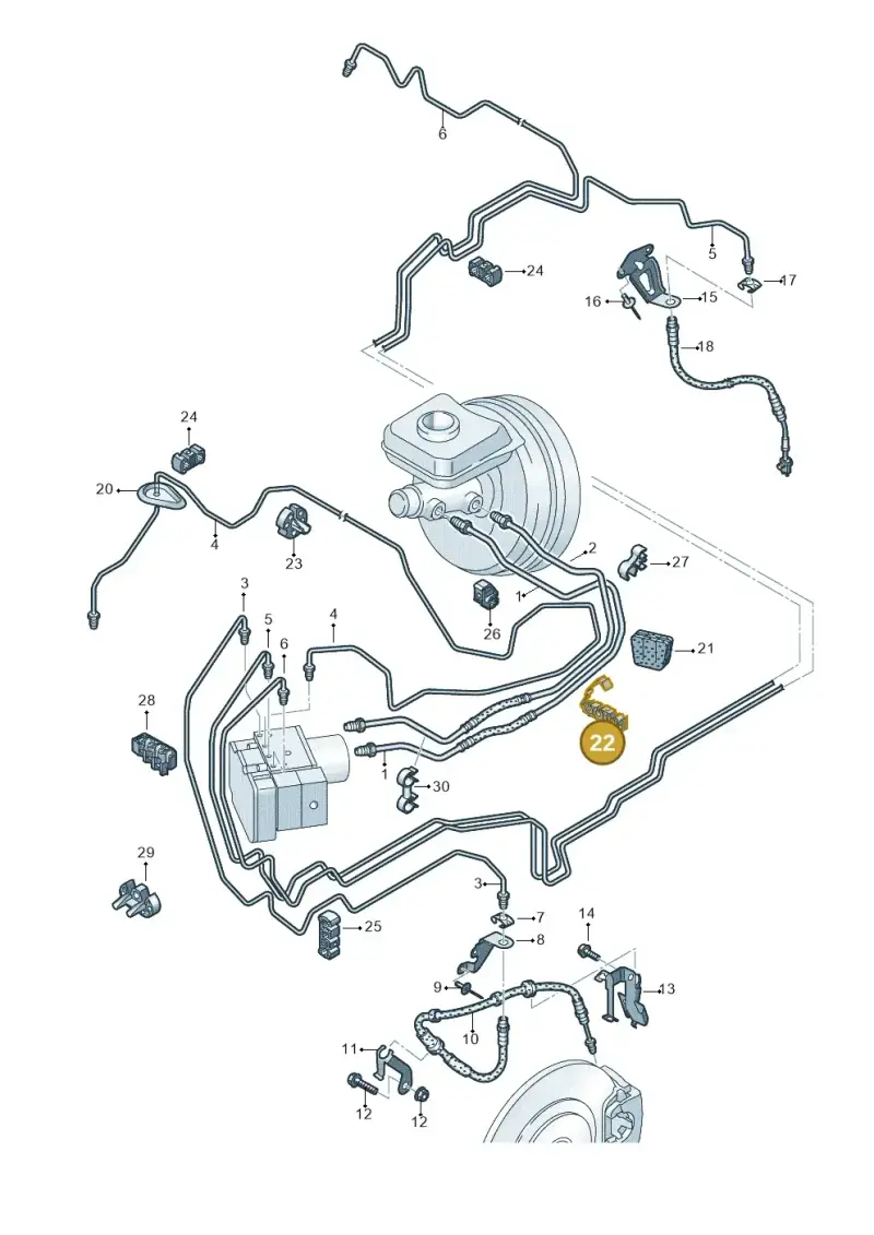 4G0611797 — Audi RS Q8 Quattro (2019-) diagram 859611200, position 22