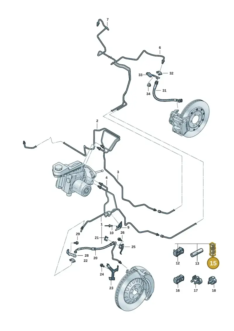 4G0611797 — Audi Q6 e-tron (2023-) diagram f5s611020, position 15