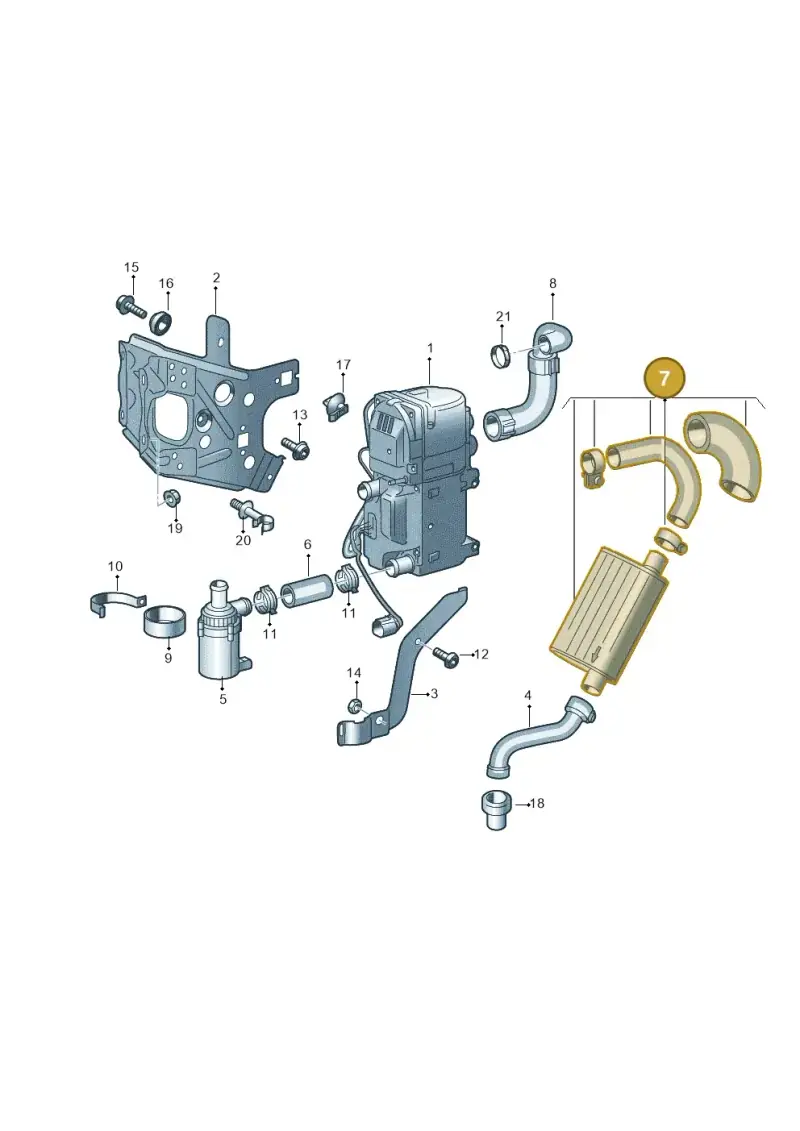 4G0819193 — Audi A7 Sportback (2014-2018) diagram 788261000, position 7