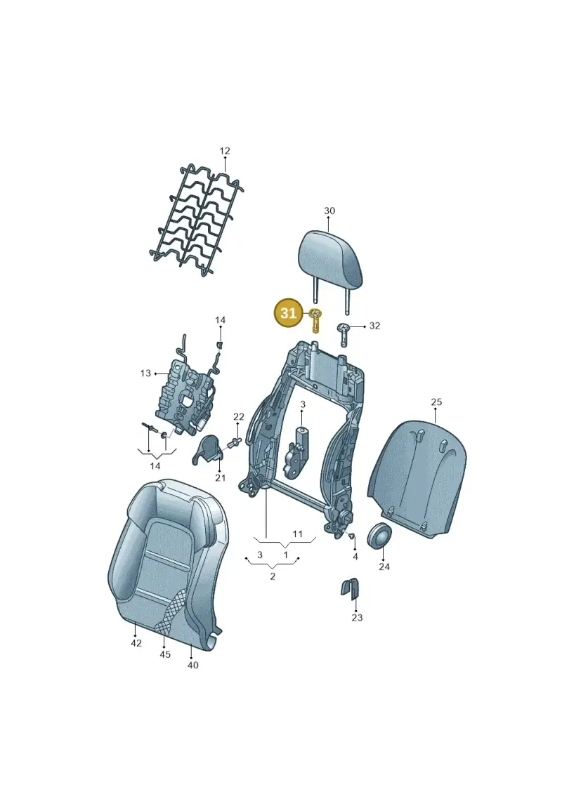 4G0881920 — Audi A3 Limousine 2.0 (2017-2021) diagram 820881500, position 31