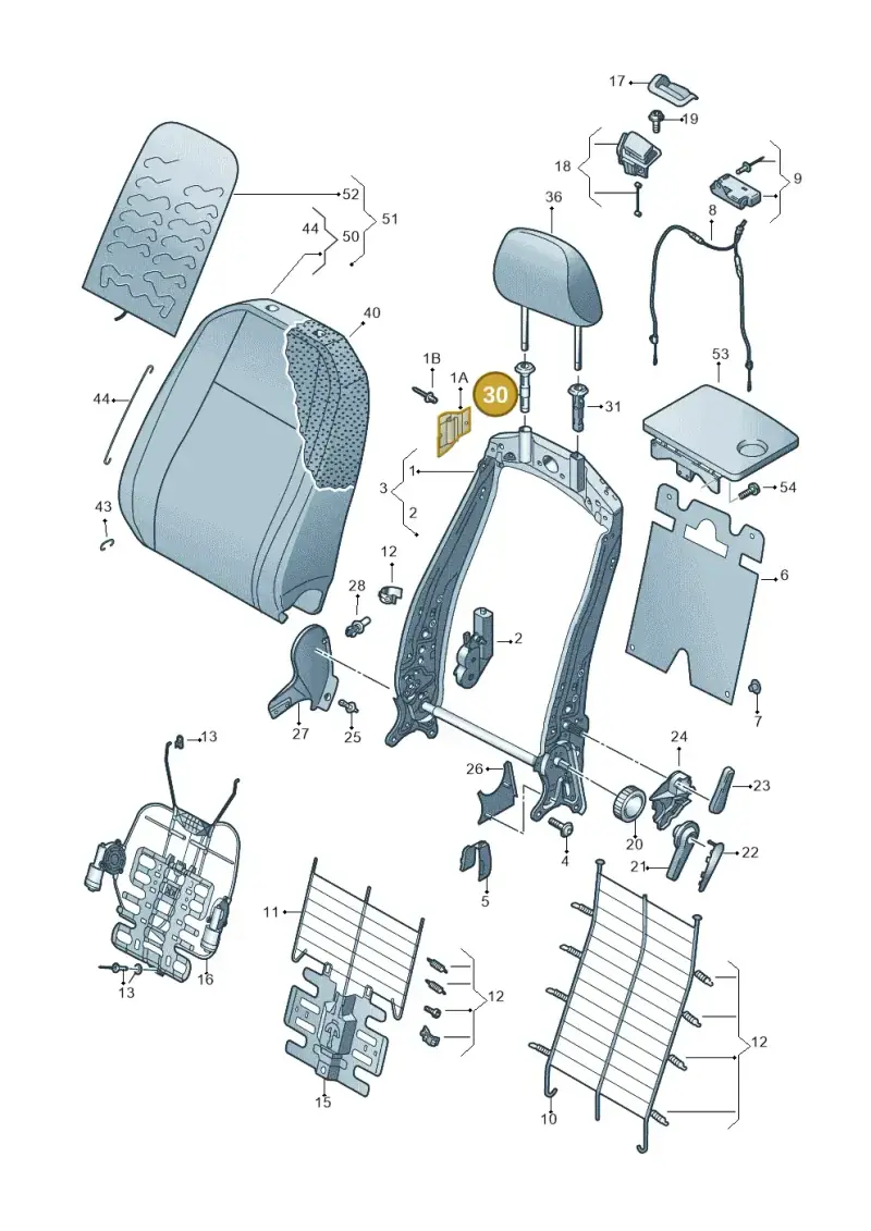 4G0881920 — SEAT Leon ST (2016-2020) diagram 830881050, position 30