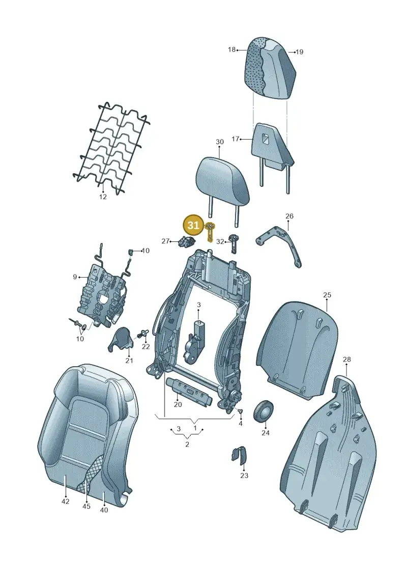 4G0881920 — Audi RS3 Limousine (2017-2020) diagram 858881500, position 31