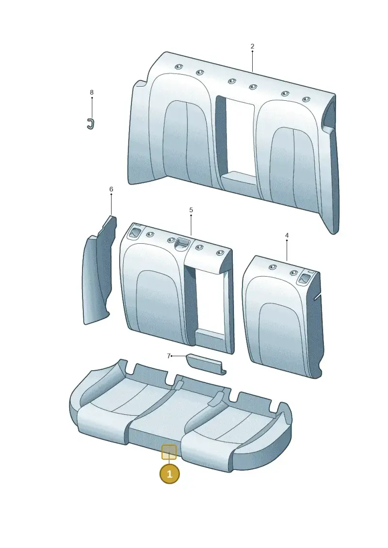 4G0885405ECBME — Audi A6 (2014-2018) diagram 798885800, position 1