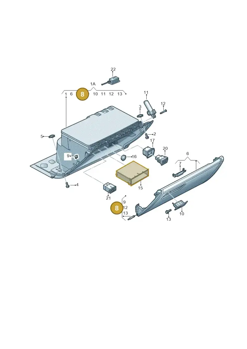 4G0898035 — Audi RS7 Sportback (2013-2018) diagram 758857200, position 8