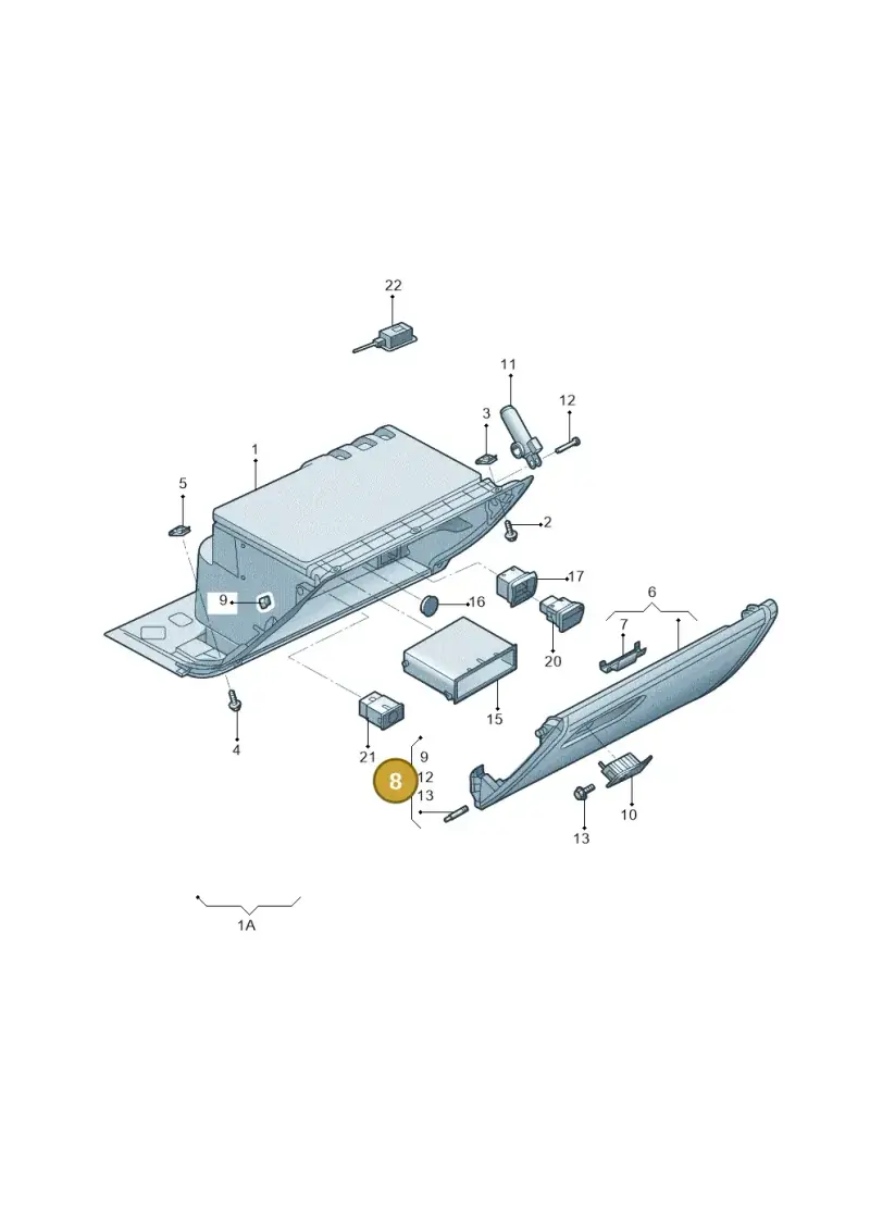 4G0898035 — Audi A6 1.8 (2015-2019) diagram 887857020, position 8