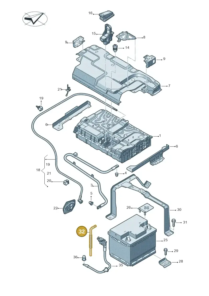 4G0915531 — Audi A8L qu. 3.0 TDI (2013-2018) diagram 717915100, position 32