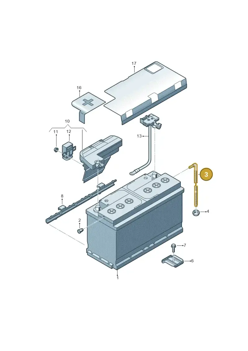 4G0915531 — Audi A4 2.0 (2015-2019) diagram 849915000, position 3