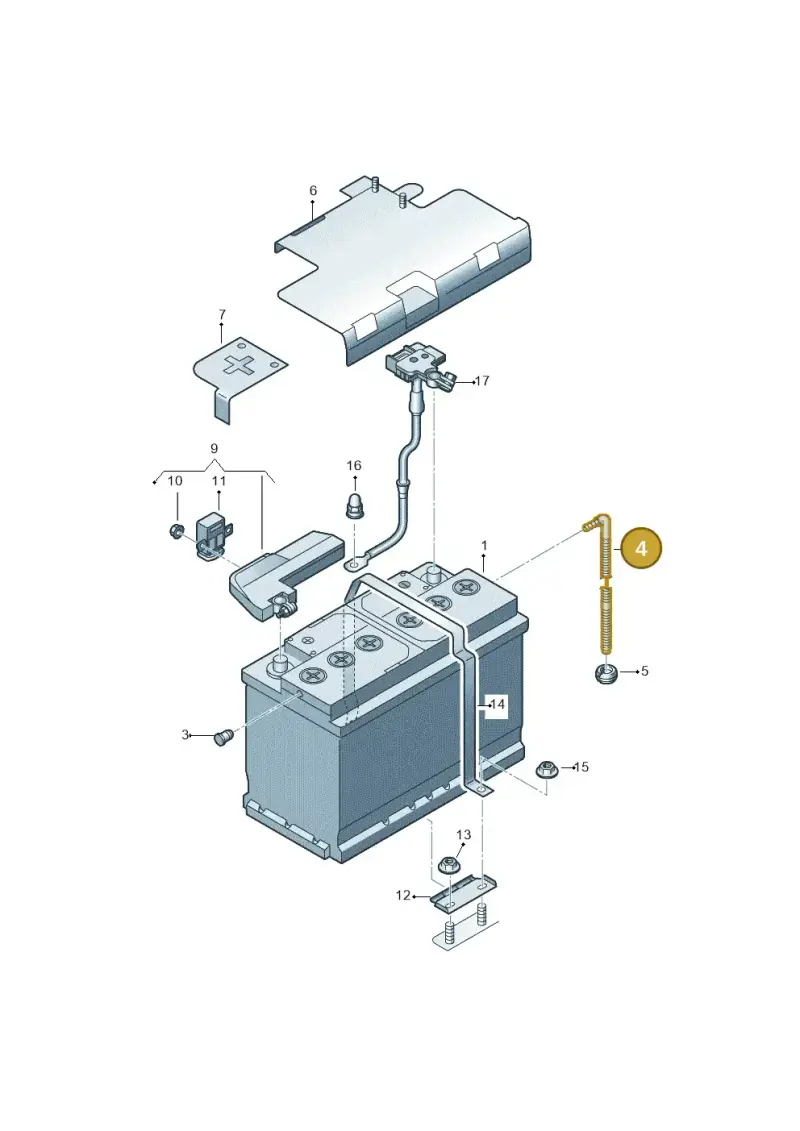 4G0915531 — Audi Q7 qu. 3.0 TDI (2015-2019) diagram 859915000, position 4