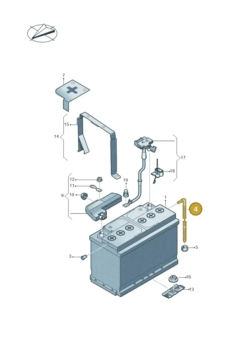 4G0915531 — Audi TTRS Coupe (2016-2023) diagram 898915000, position 4