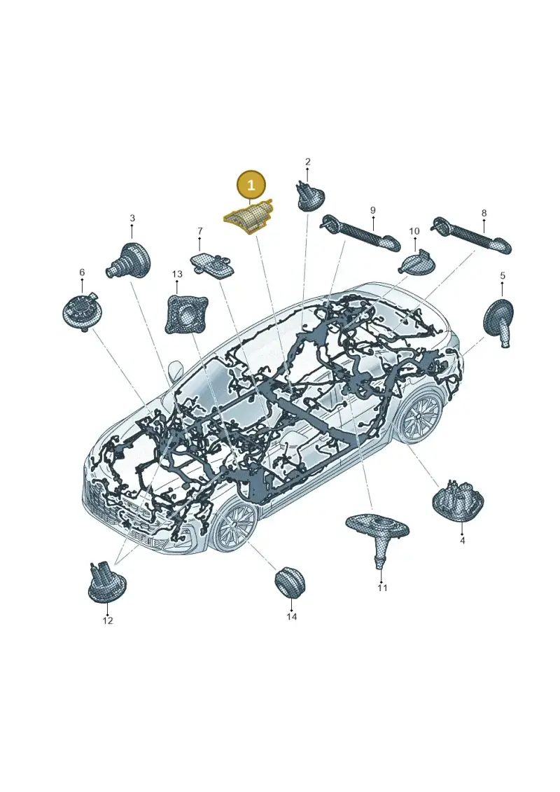 4G0971841 — Audi A5 Limo 2.0 (2024-) diagram 8wh971815, position 1
